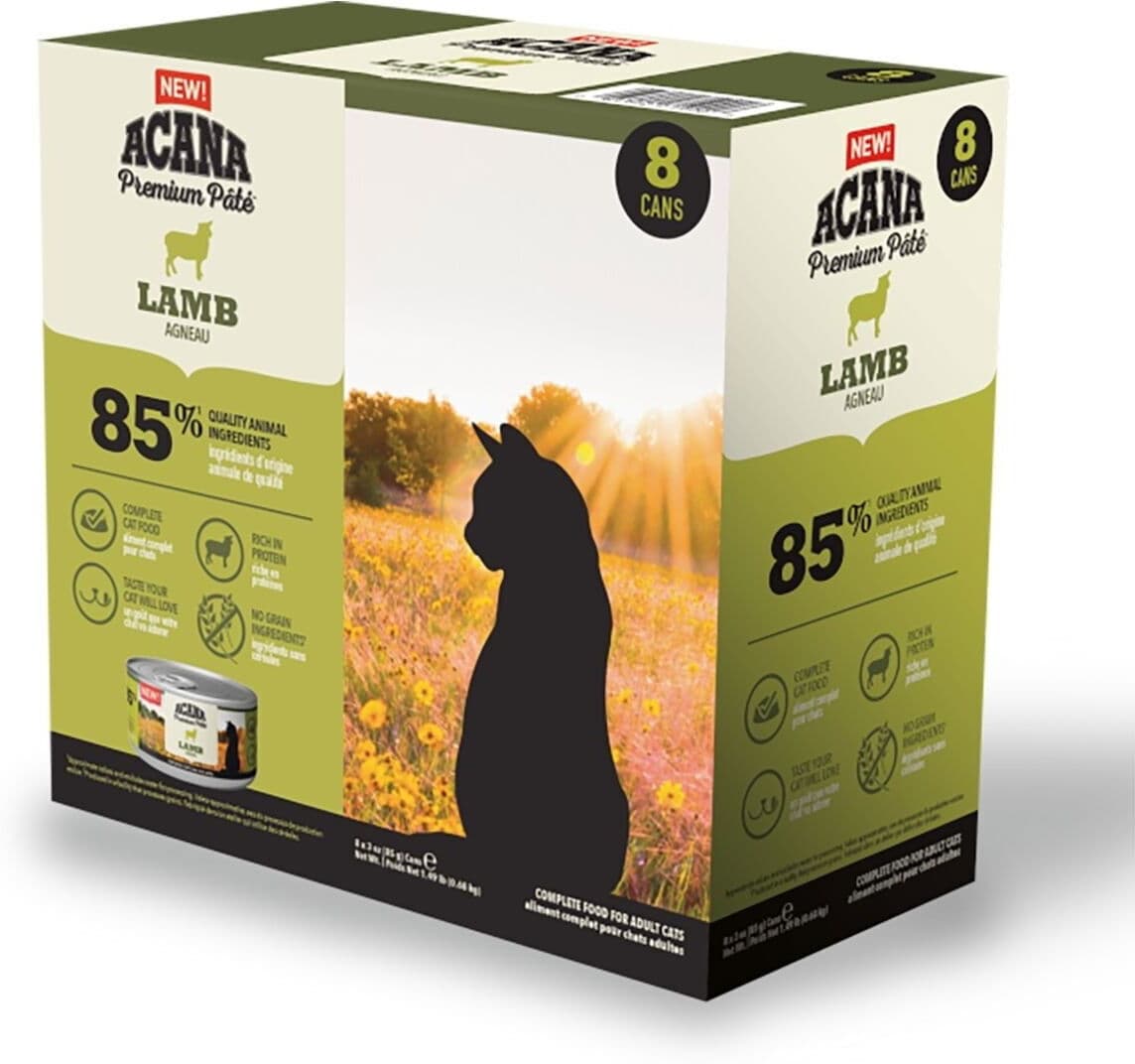 Acana Premium Pâté Lamb Våtfôr Til Katt 8x85 G