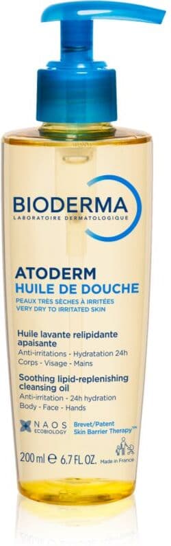 Bioderma Atoderm Shower Oil Ekstranærende lindrende bruseolie Til tør og irriteret hud 200 ml
