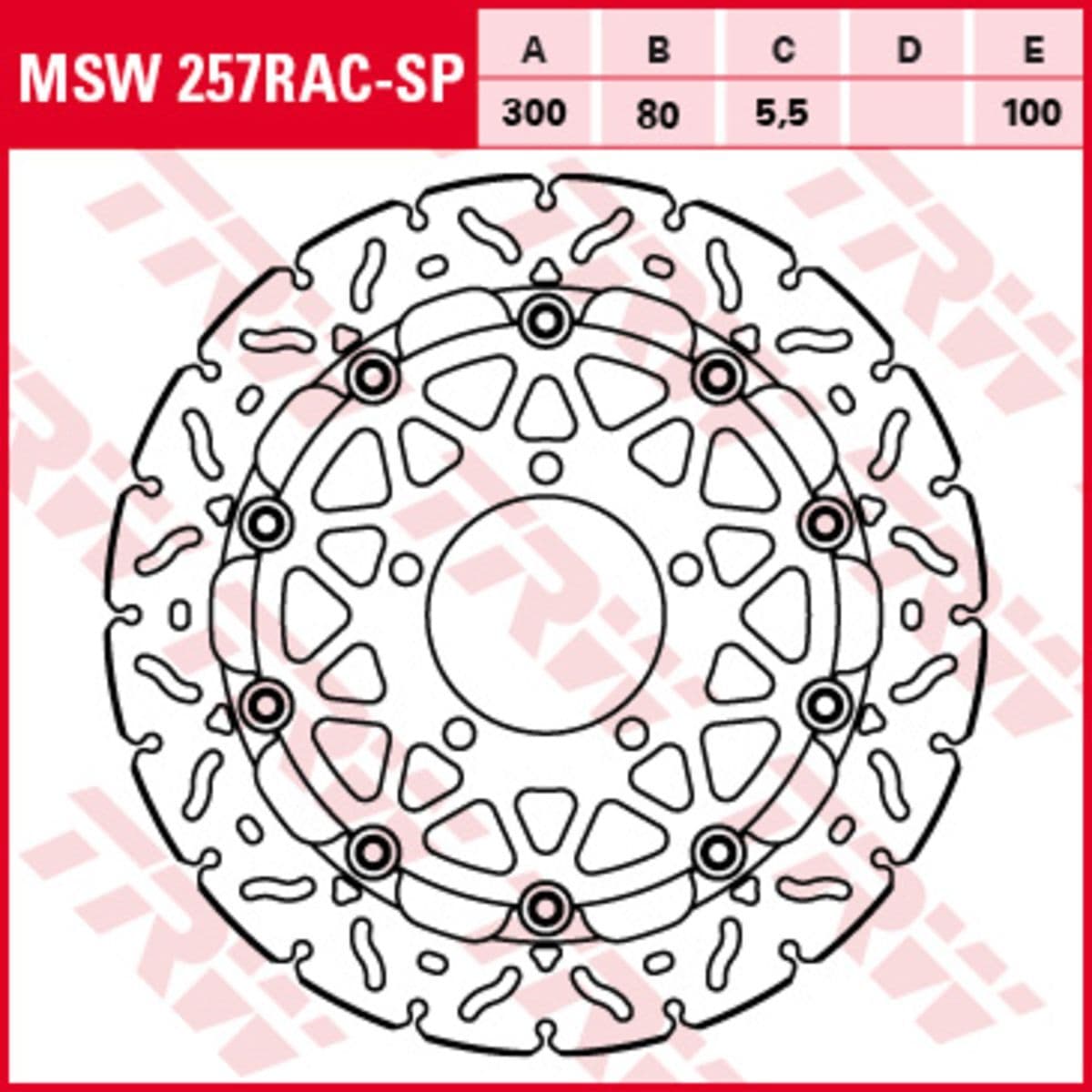 Disco de travão TRW MSW257RAC-SP, 1 Peça