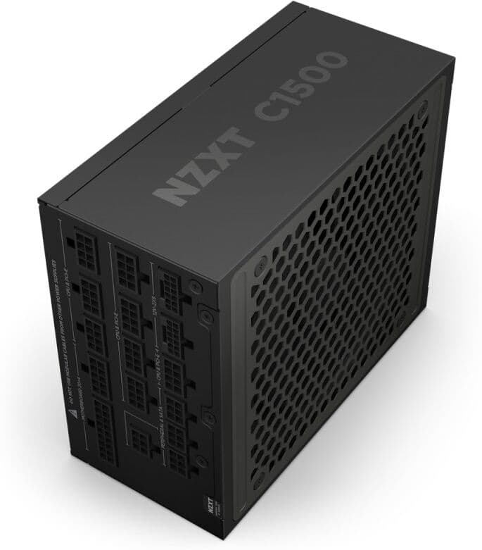 NZXT C1500 Platinum (schwarz, 1x 16-Pin Grafikkarten Stecker, 6x PCIe, Kabel-Management, 1500 Watt) (PA-5P1BB-EU)