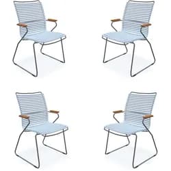 HOUE CLICK STUHL – 4er Set Hochlehner Gartenstuhl