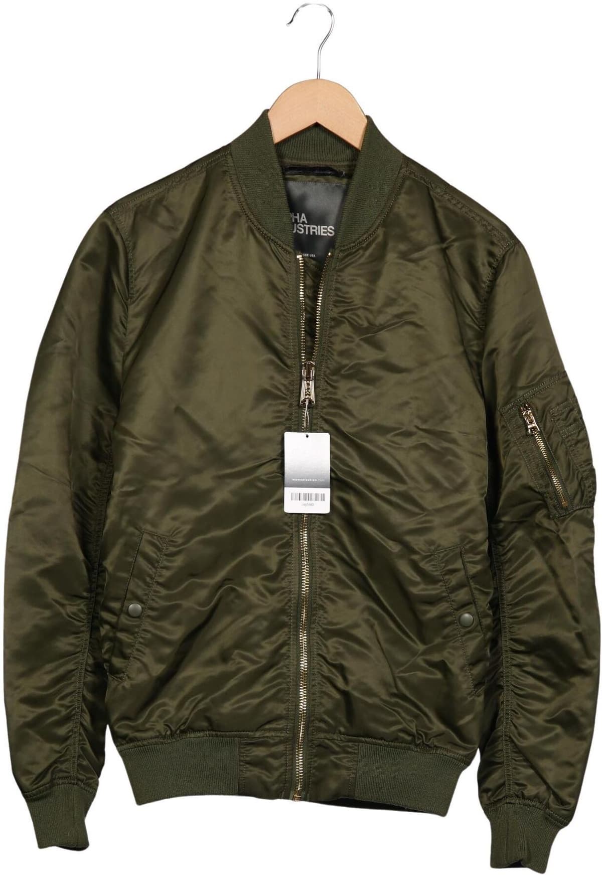 Alpha industries Herren Jacke, Grün, Gr. M, kein / Etikett - Second Hand