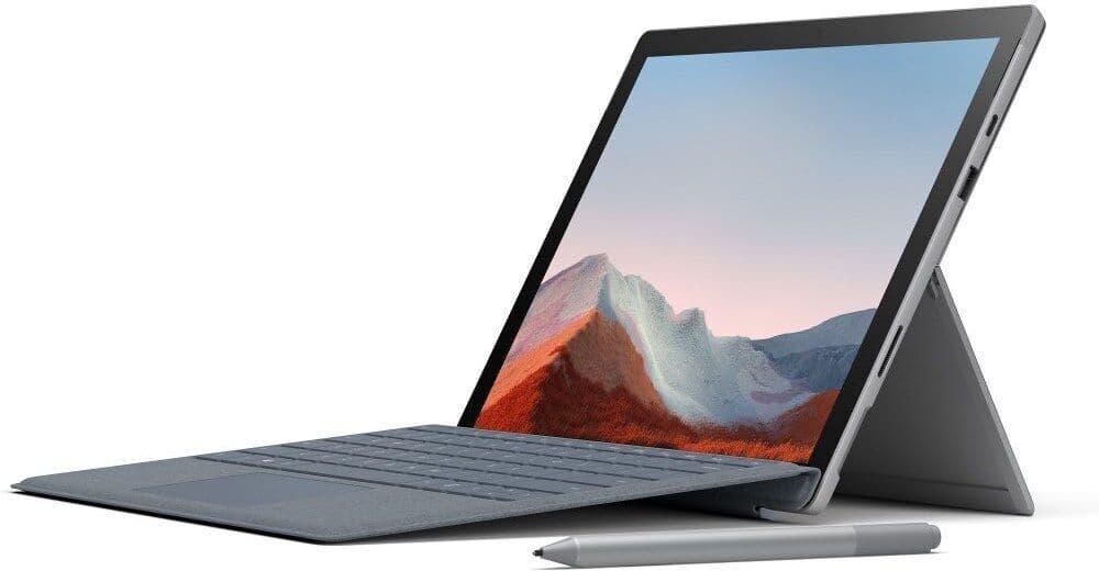 Microsoft Surface Pro 7 Plus   i7-1165G7   12.3"   16 GB   256 GB SSD   kompatybilny rysik   szary   Win 11 Pro   US - Refurbished