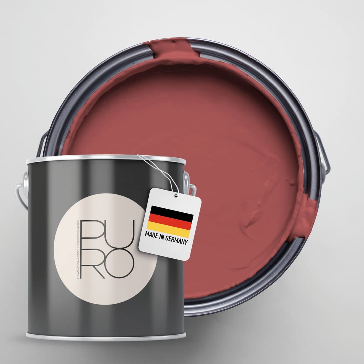 Wandfarbe A.S. CRÉATION "Premium Innenwandfarbe PURO Tuchmatt varied red", c2019 varied rot, 5 l 5ml, Farben, ideal für Wohnzimmer, Schlafzimmer, Flur und Küche, Farbwelt Rot