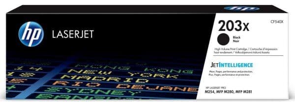 HP No 203x Cf540x Lasertoner, Sort, 3200s.
