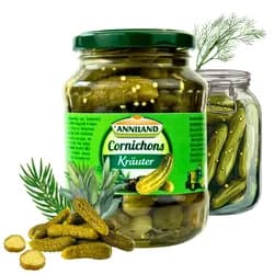 ANNILAND Cornichons Kräuter 12 x 330g