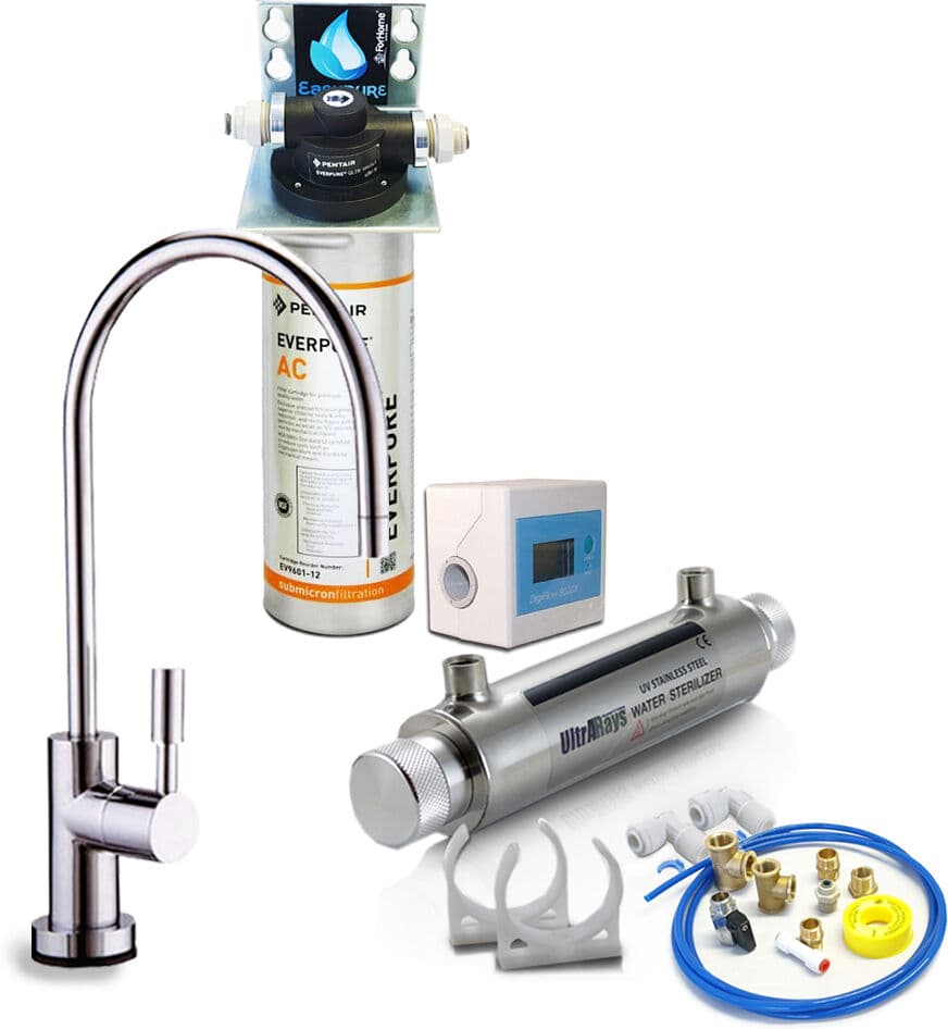 Depuratore Acqua Forhome® Easy Uv Micro Filtrazione Con Everpure Ac