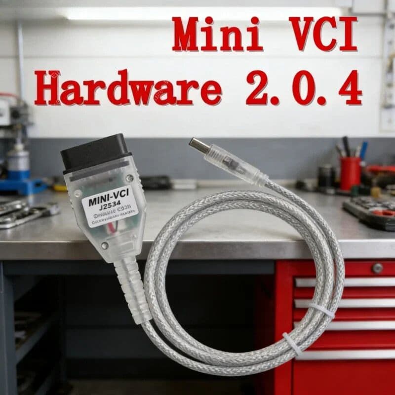 NONE FTDI FT232RL MINI-VCI Real Firmware V2.0.4 SW V16.00.017 J2534 For Toyota TIS Techstream HW 2.0.4 Multi-Language