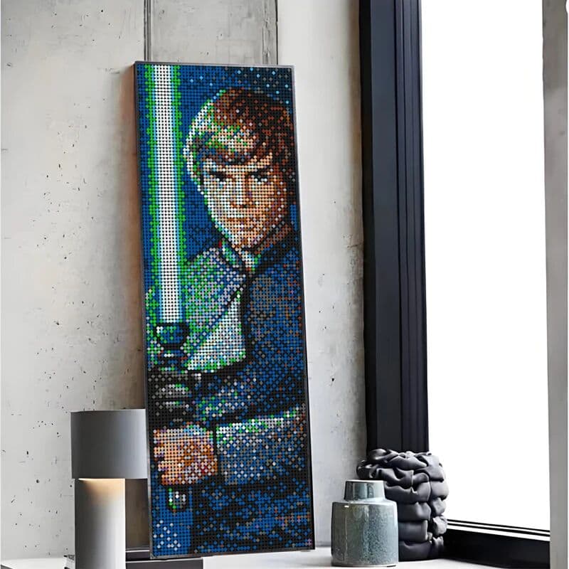 NONE Luke Skywalker MOC Classic Pixel Art Painting Building Block Set 31205 Mosaic Brick Movie Toy for Best Christmas & Birthday Gift