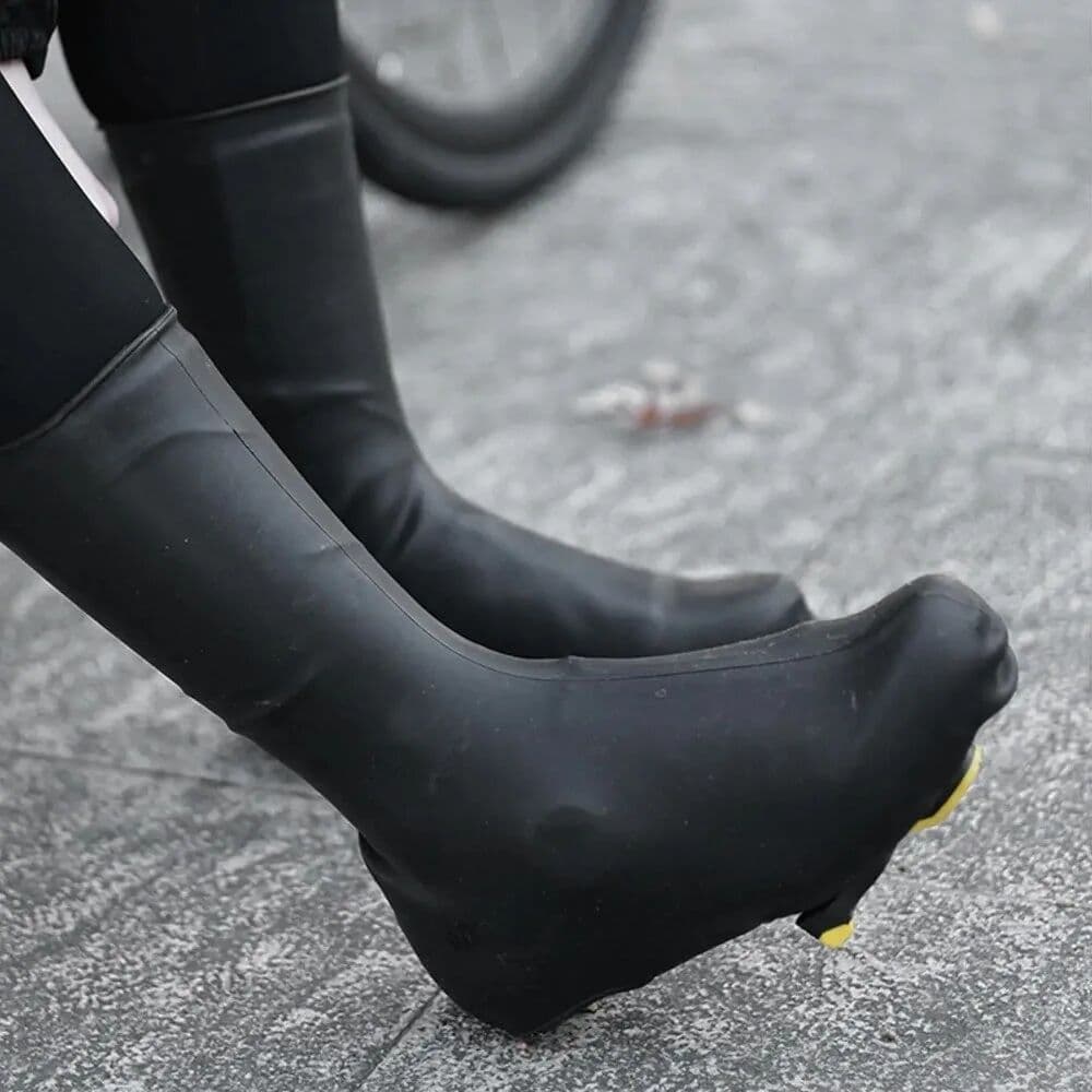 NONE Silicone Road Cycling Shoe Covers High Elastic Waterproof Cycling Overshoes Windproof Warm Bike Shoes Covers Road Bicycle