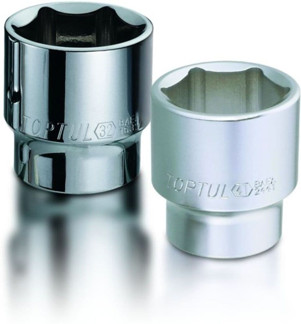 Sexkantsmutter Toptul 3/8 Tum 22 mm 6-Kant