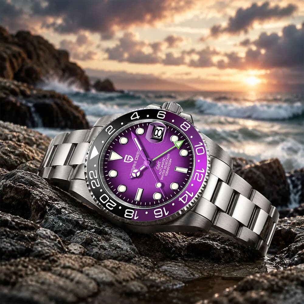 PAGANI DESIGN GMT Watch Brand Men Watch Top Mechanical Wristwatch 40mm Automatic Watches for Men Sapphire Glass Waterproof Clock