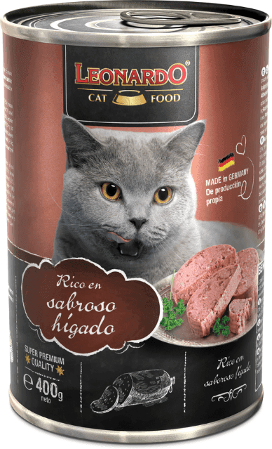 Leonardo Rico en Hígado Lata para Gatos 6 x 400 gr