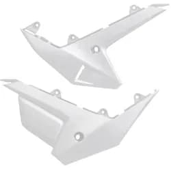 UFO, Motorrad Zubehör, UFO-Hintere untere Seitenabdeckungen für Honda CRF 250R / 450R '25-'26, Weiss