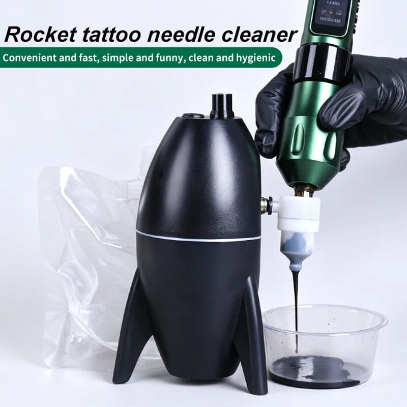 YILONG Tattoo Needle Cleaning Machine with Automatic Sensor Tattoo Needle Washer Color Rinse Tool Essential Tattoo Equipment