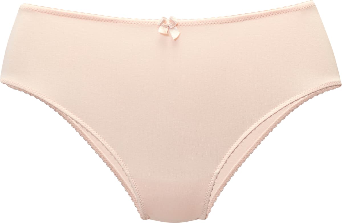 Slip NUANCE BY LASCANA, Damen, Gr. 44/46, braun (toffee), Obermaterial: 95% Baumwolle, 5% Elasthan, Unterhosen Slip, hoch geschnittener Slip, aus Baumwolle, als Wäsche-Set kombinierbar, Topseller