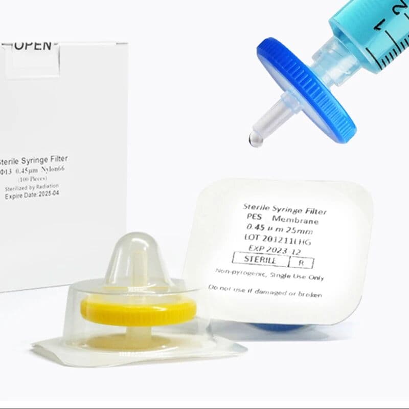 SELTON Sterile PES Syringe Filter Hydrophilic Filtration 0.22um 0.45um Pore Size 13 25mmMembrane Diameter Sterile Individually Pack