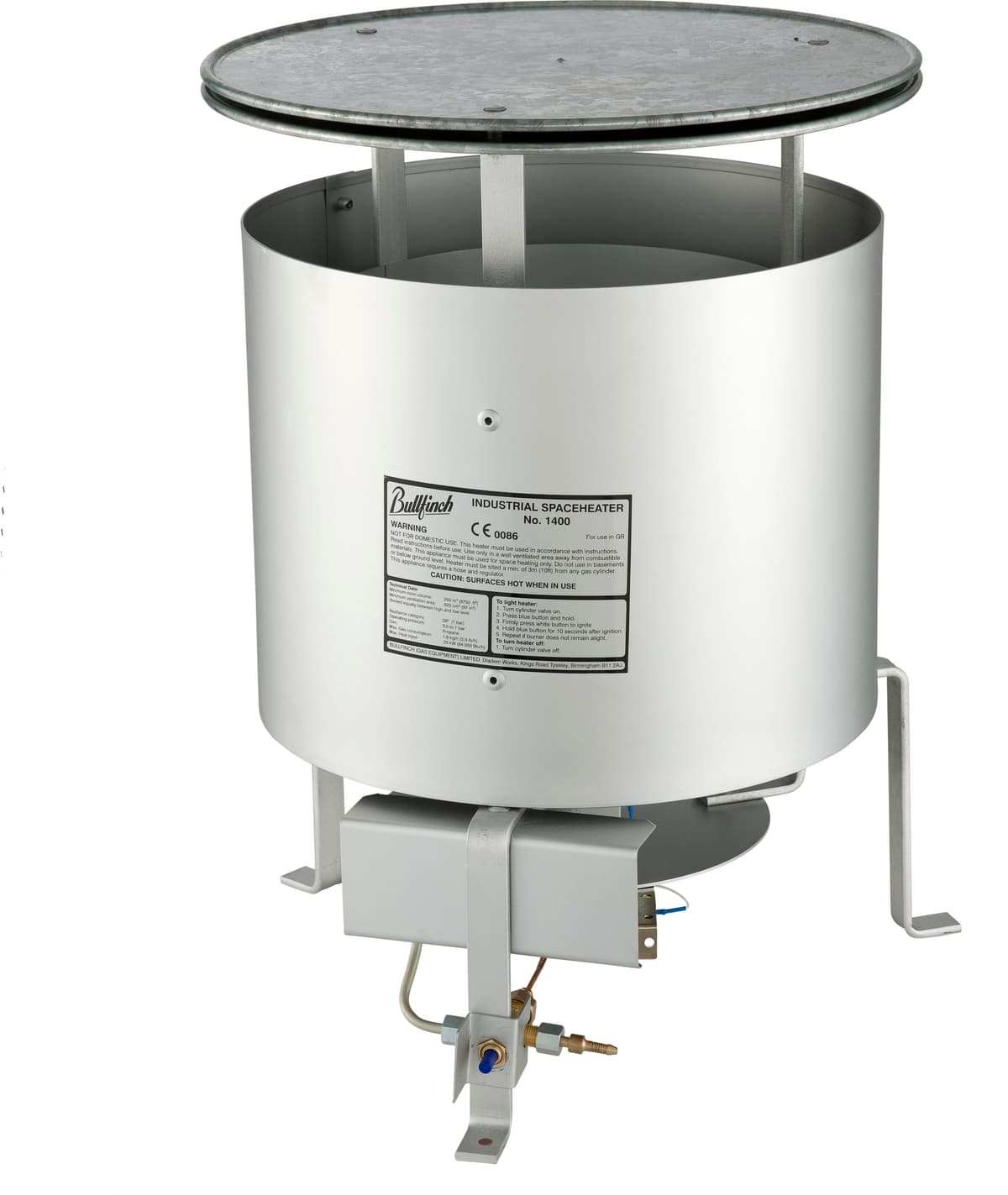 Bullfinch 1400 Propane Gas Space Heater - 25kW