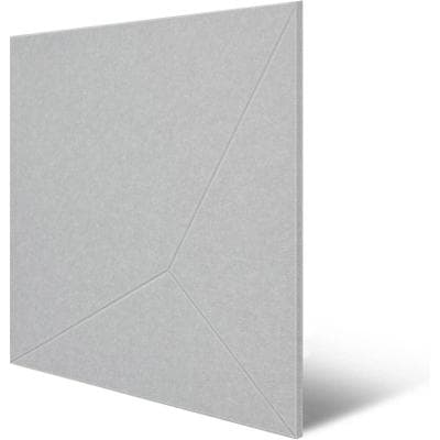 Schallschutzpaneel ARCHITECTS PAPER "A.S. Création Modular Wall Akustikpaneel geometrisch", grau (hellgrau, grau), B/L: 52cm x 52cm, Textil, Paneele, Akustikpaneel aus rPET-Filz mit geometrischer 3D-Oberfläche