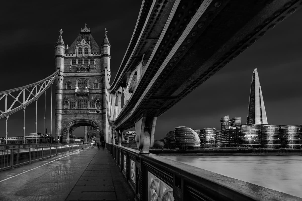 Fototapete PAPERMOON "Photo-Art NADER EL ASSY, LONDON-SKYLINE", bunt, B:3m L:2,23m, Vlies, Tapeten, Fototapete bunt B/L: 3m x 2,23m, Bahnen: 6 Stk.