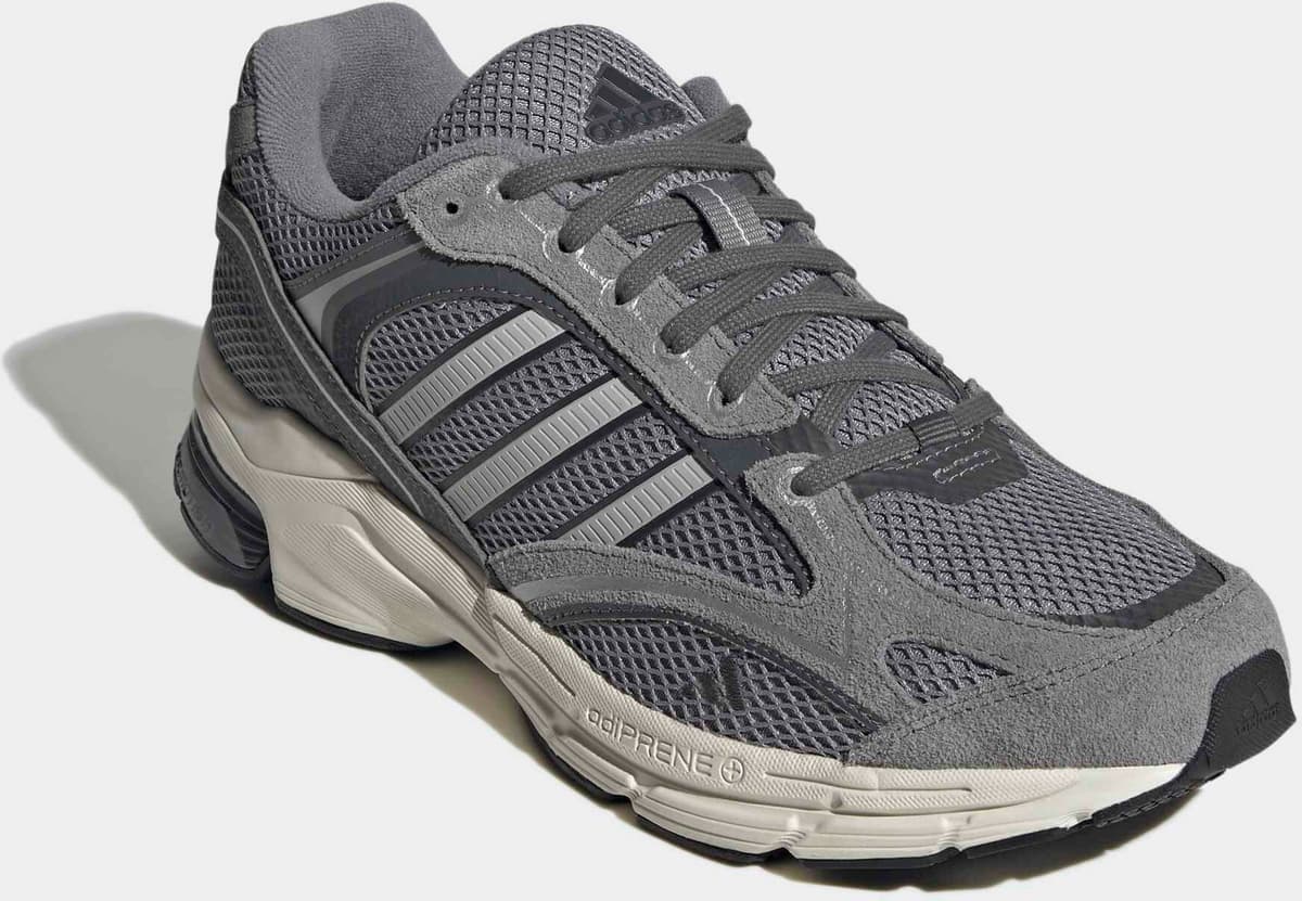 Sneaker ADIDAS SPORTSWEAR "SPIRITAIN 2000", Herren, Gr. 42, grau (grau three, grau two, sanftes weiß), Leder, Textil, Schuhe Sneaker, inspiriert vom Design des adistar control