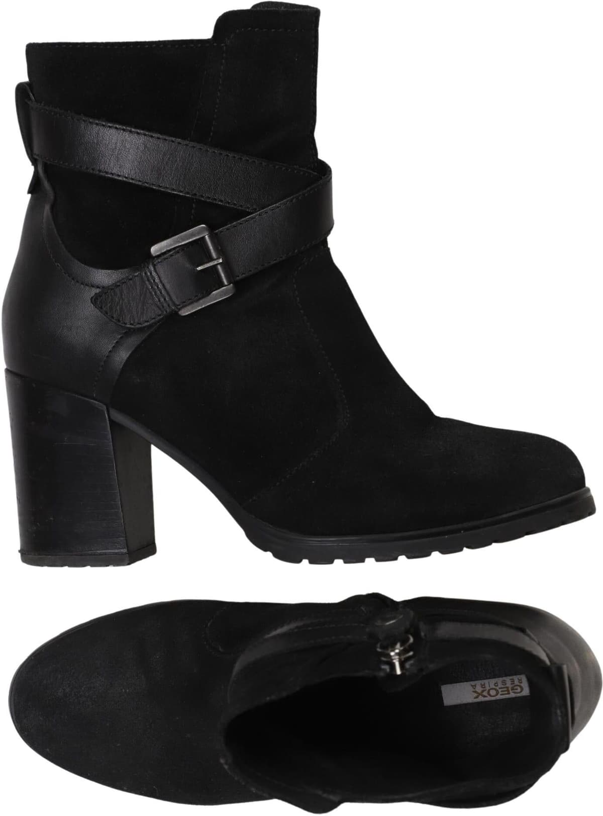 Geox Damen Stiefelette, Schwarz, Gr. EU 37.5, kein / Etikett - Second Hand