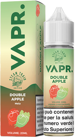VAPR. Double Apple Steam Train Liquido Shot 20ml Mela Ghiaccio