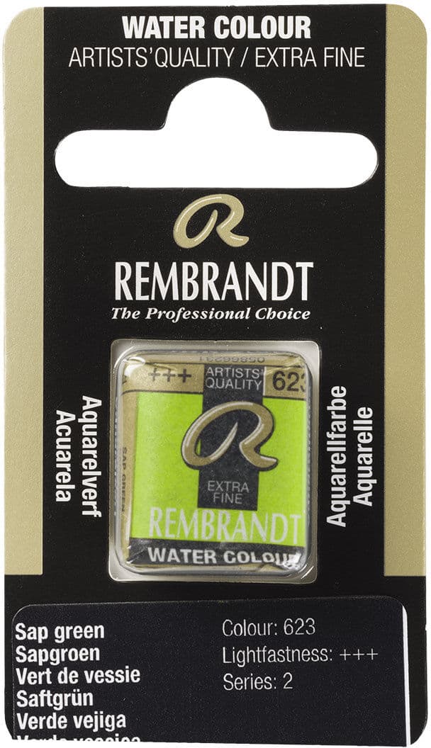 Rembrandt Aquarelverf - napje - Sapgroen 623   8712079051358   Verf