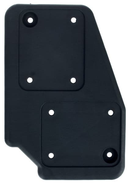Adam Hall 38085 R Castor Plate Right Black