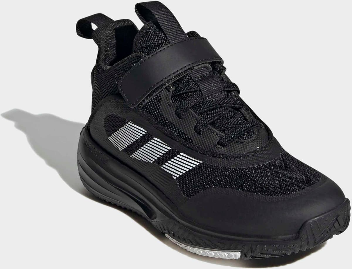 Basketballschuh ADIDAS SPORTSWEAR "OWNTHEGAME 3.0", Mädchen, Gr. 31, schwarz-weiss (core schwarz, ftwr weiß, core schwarz), Synthetik, Textil, Schuhe Basketballschuh, pour enfants et adolescents core schwarz, ftwr weiß, core schwarz 31