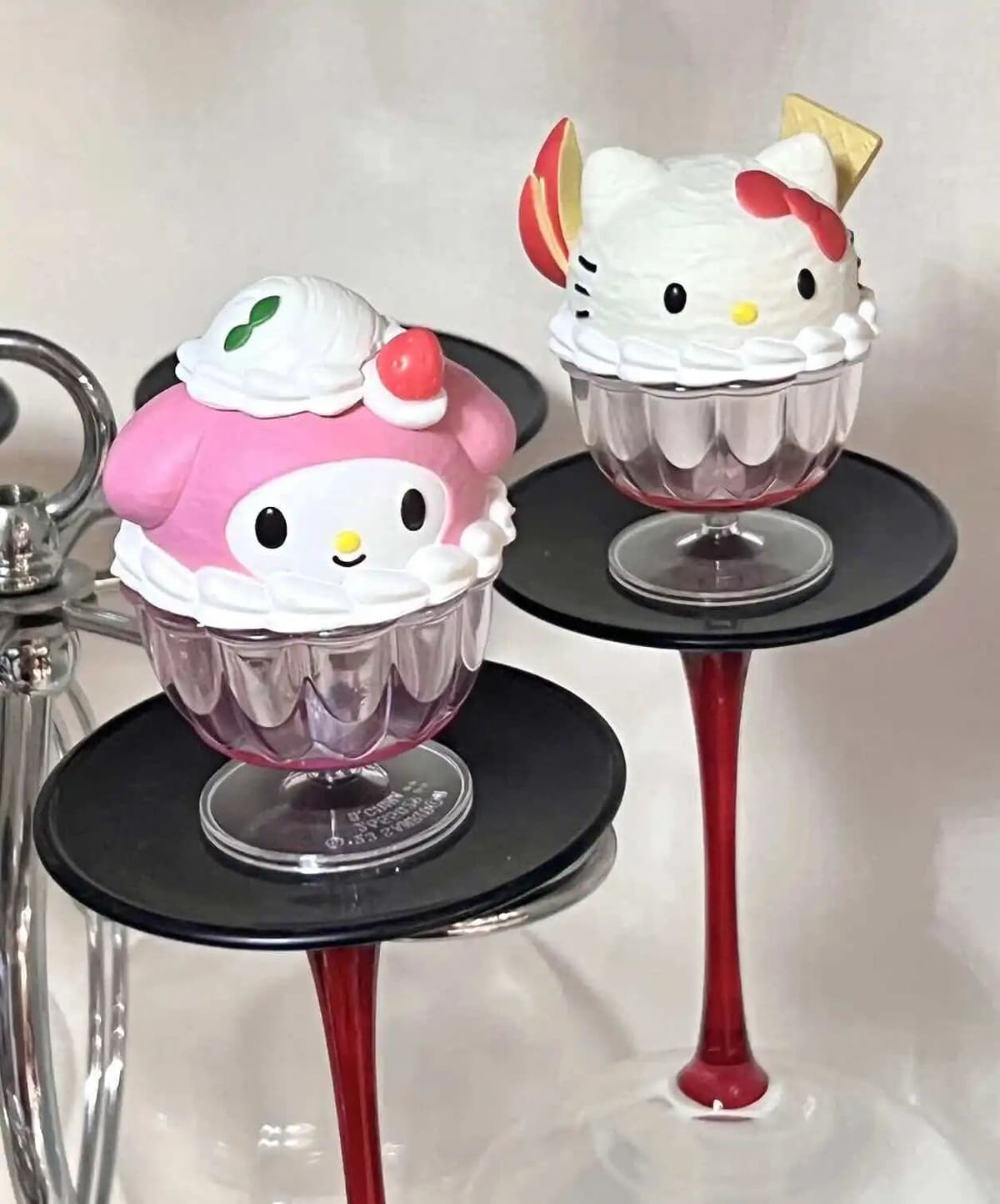 Sanrio Kawaii Anime Figure Model Toys Dessert Ice Cream Cup Blind Box Cinnamoroll Desktop Decoration Cute Surprise Box Toys Surprise
