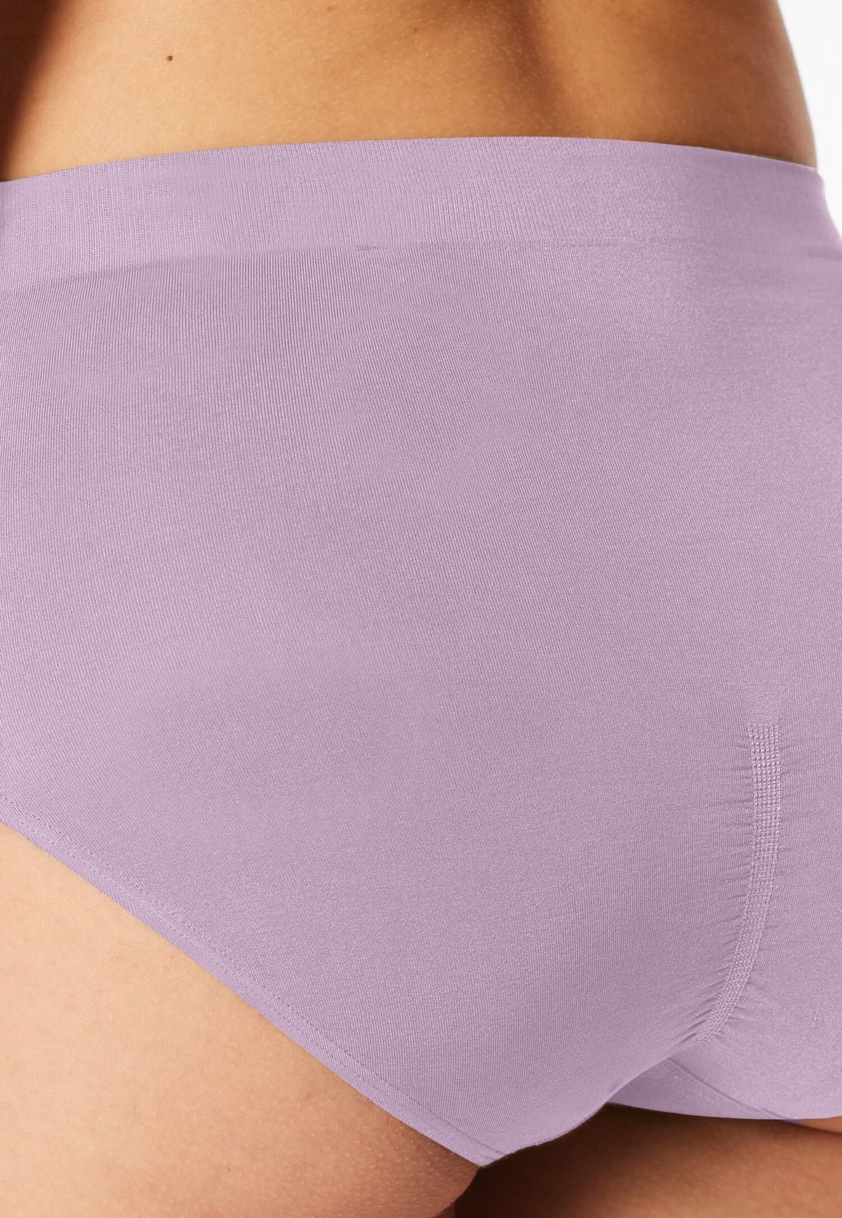 Slip SCHIESSER "Classic Seamless", Damen, Gr. XXL, Single Jersey, lila (536, orchid), Single Jersey, Obermaterial: 93% Polyamid, 7% Elasthan, körpernah, Unterhosen Slip, ohne störende Seitennähte, bequem, nahtlos 536, orchid XXL, Single Jersey