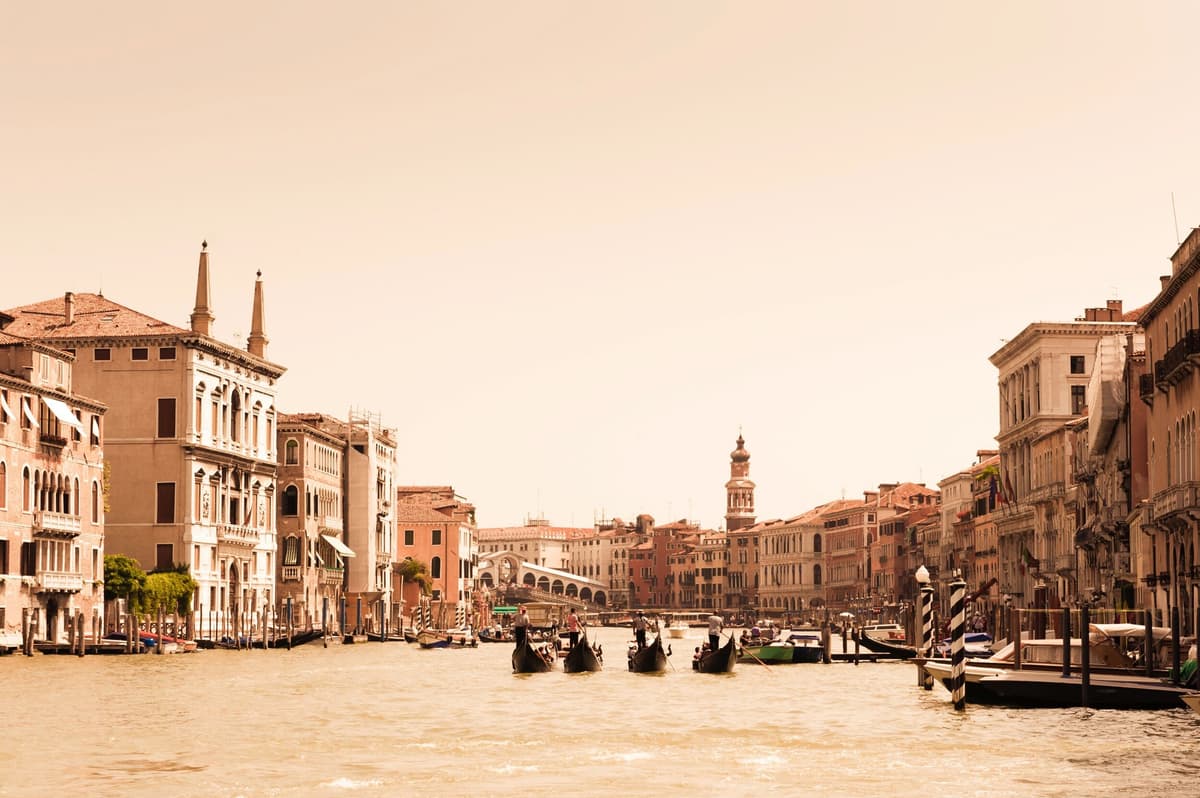 Papermoon "VENEDIG-INSEL ALT STADT RETRO VINTAGE MEER STRAND KANAL"