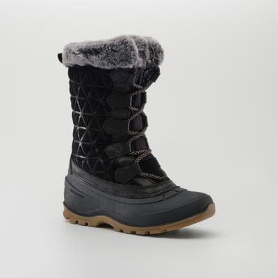 Winterstiefel KAMIK "SNOVALLEY6", Damen, Gr. 36, schwarz, Leder, Synthetik, Schuhe Winterstiefel, Winterschuhe, Winterboots, Snowboots, wasserdicht, gefüttert
