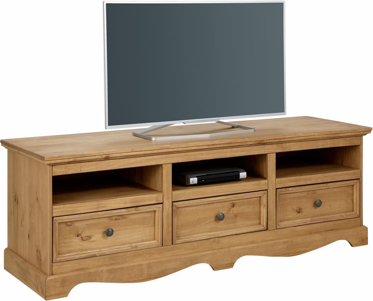 Lowboard GOODPRODUCT "Melissa", beige (natur gebeizt, gewachst), B:163cm H:55cm T:50cm, Sideboards, Lowboard, Kommode, Breite 160 cm natur gebeizt, gewachst B/H/T: 163cm x 55cm x 50cm
