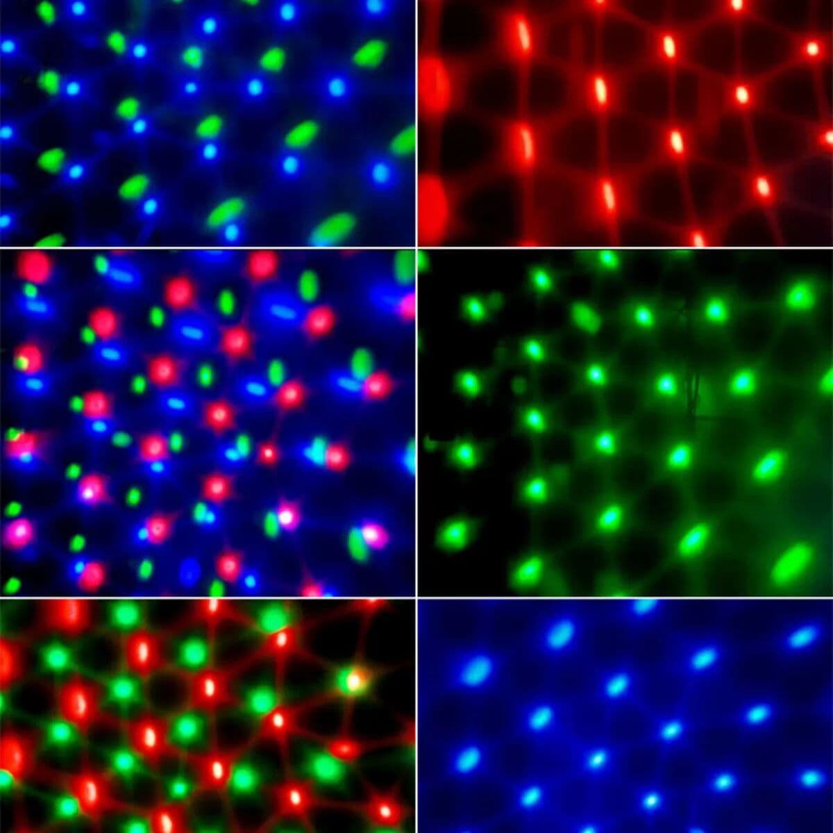 INF USB Mini Discokugel-Licht mit EU-Stecker - 5-LED USB Auto DJ Licht, Fernbedienung, RGB, Sound-aktiviert, 360° rotierende