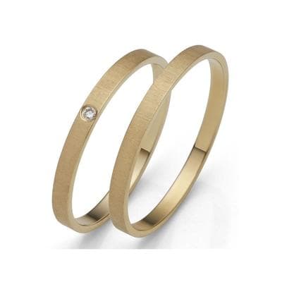 Firetti "Schmuck Geschenk Gold 375 Hochzeit Ehering "LIEBE" Made in Germany, wahlweise mit oder ohne Brillant