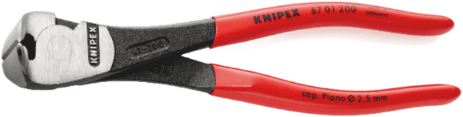 Knipex 6701200sb 200 Mm Kraftkutter Foran, 1 Stykk, Skc-6701200sb rød