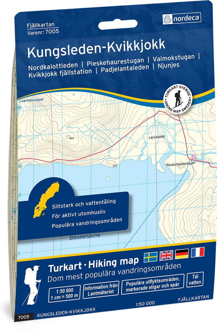 Nordic Maps Kungsleden-Kvikkjokk Svensk Fjellkart