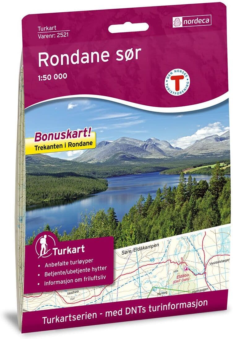 Nordeca Turkart 1:25 000 Turkart Rondane Sør