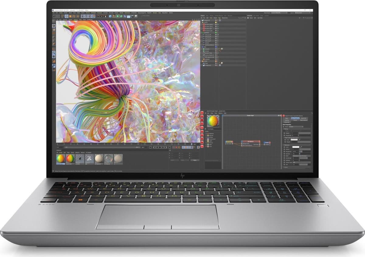 HP ZBook Fury 16 G9   i7-12850HX   16"   64 GB   2 TB SSD   WUXGA   FP   Bakgrundsbelyst tangentbord   RTX A2000   Win 11 Pro   DE