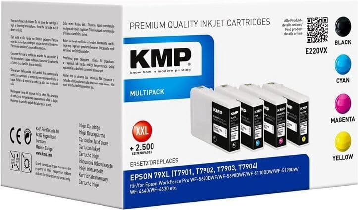KMP Συμβατό Μελάνι Εκτυπωτή InkJet Epson T7901-T7904 6000 Σελίδων 70ml Κυανό 1τμχ 1628,4005