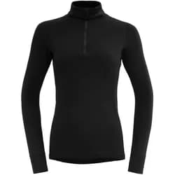 Devold Duo Acitve Merino 205 Zip Neck Langarmshirt Damen black- Gr. L