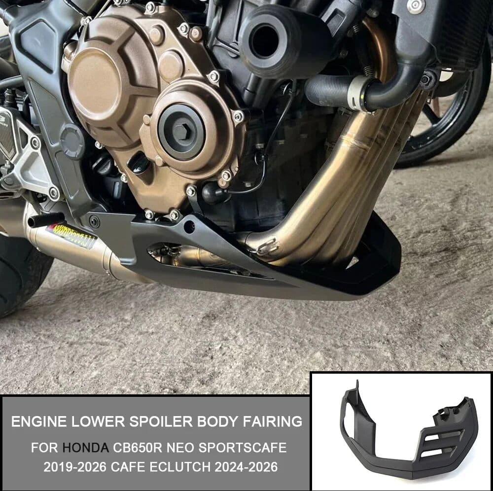 DEBUT CHIVALRY FOR HONDA CB650R NEO SPORTSCAFE 2019-2026 CAFE ECLUTCH 24-26 Engine Lower Spoiler Body Fairing Protector Guard Chassis Street ﻿