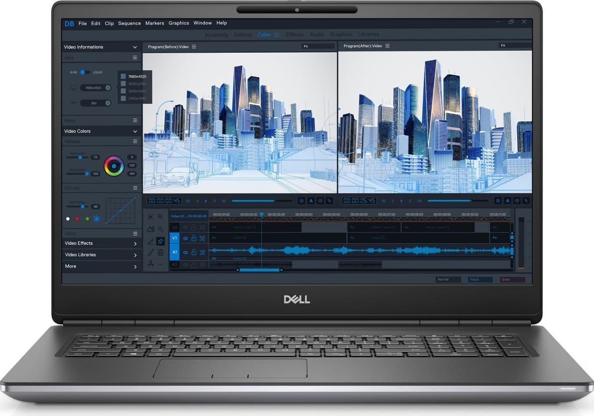 Dell Precision 7760   i7-11850H   17.3"   32 GB   512 GB SSD   FHD   Podświetlenie klawiatury   RTX A3000   Win 11 Pro   DE - Refurbished