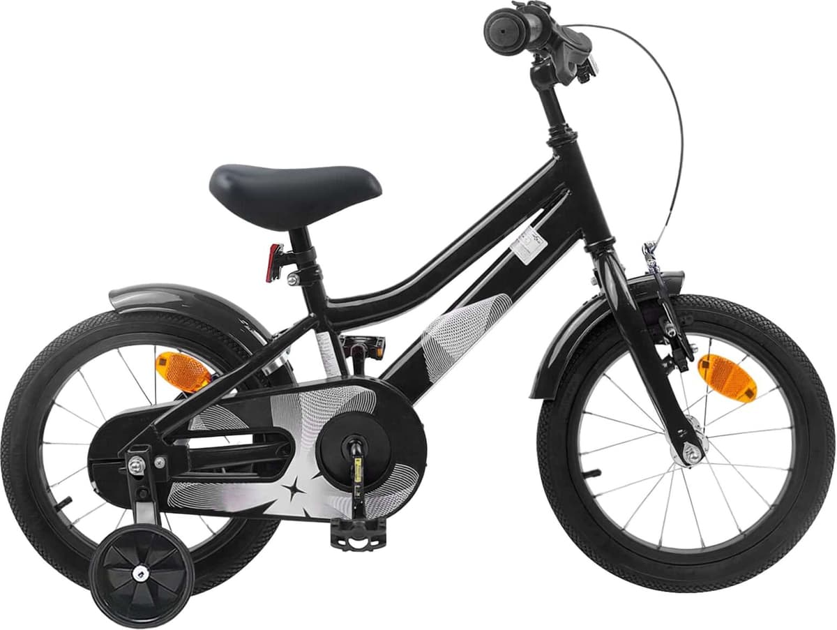 vidaXL Vélo pour Enfants 16 Pouces for 4-6 Years Old Noir