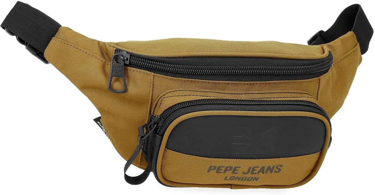 Pepe Jeans Mochila 13,3" bromley con bolsillo frontal. Amarillo