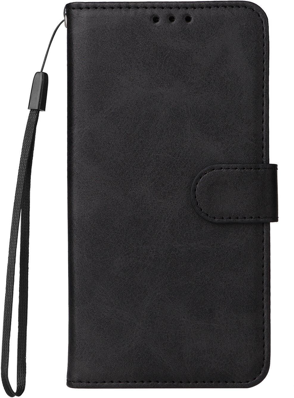 Realme 16 Pro+ EIDERWOOD Kunstlæder Flip Cover inkl. Strop - Sort