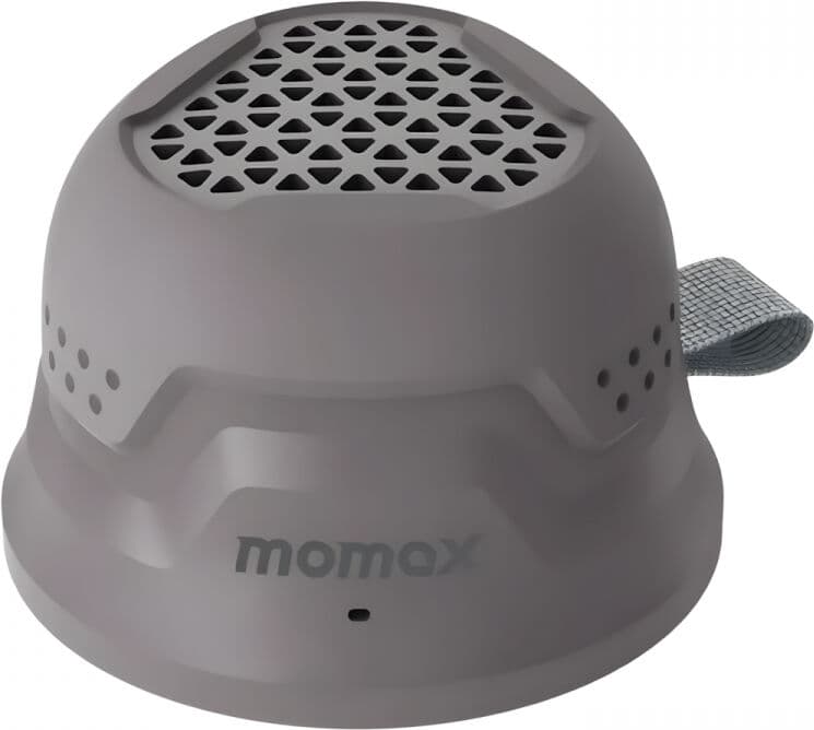 Momax 1-Vibe Go Rugged Magnetisk Trådløs Høyttaler – Grå