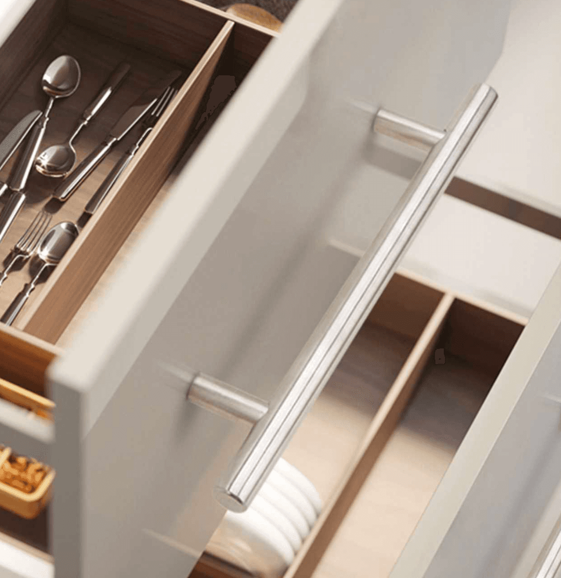 Håndtak, Rustfritt Stål "Semplice" 96, 128,160mm...384mm – 96mm – 96 Mm